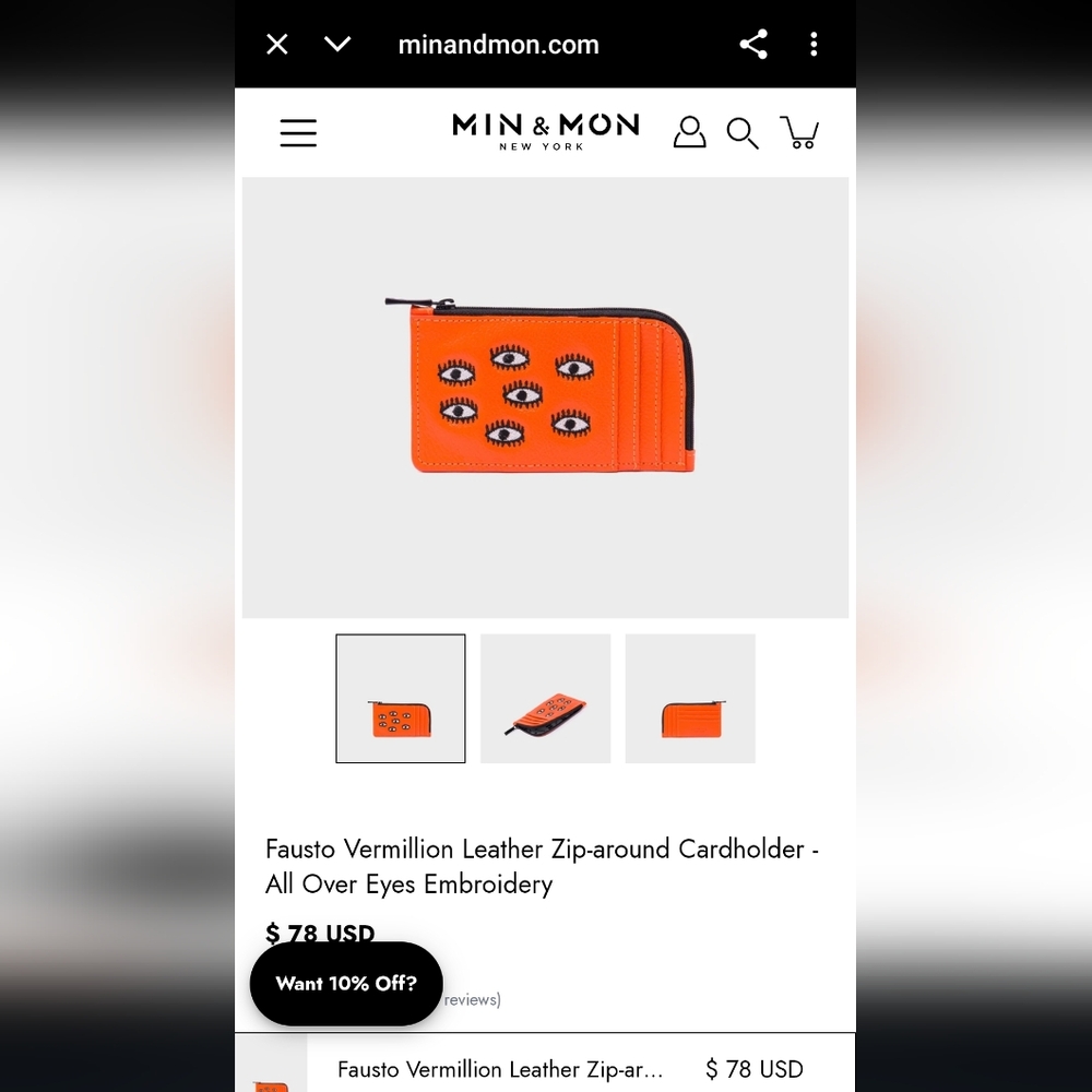 Min and Mon All Over Eyes Fausto Wallet - Picture 4 of 5